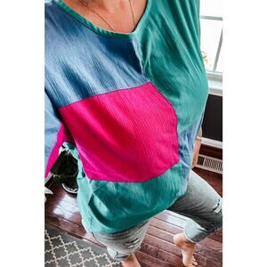 Vintage Cricket Lane 1980s colorblock top